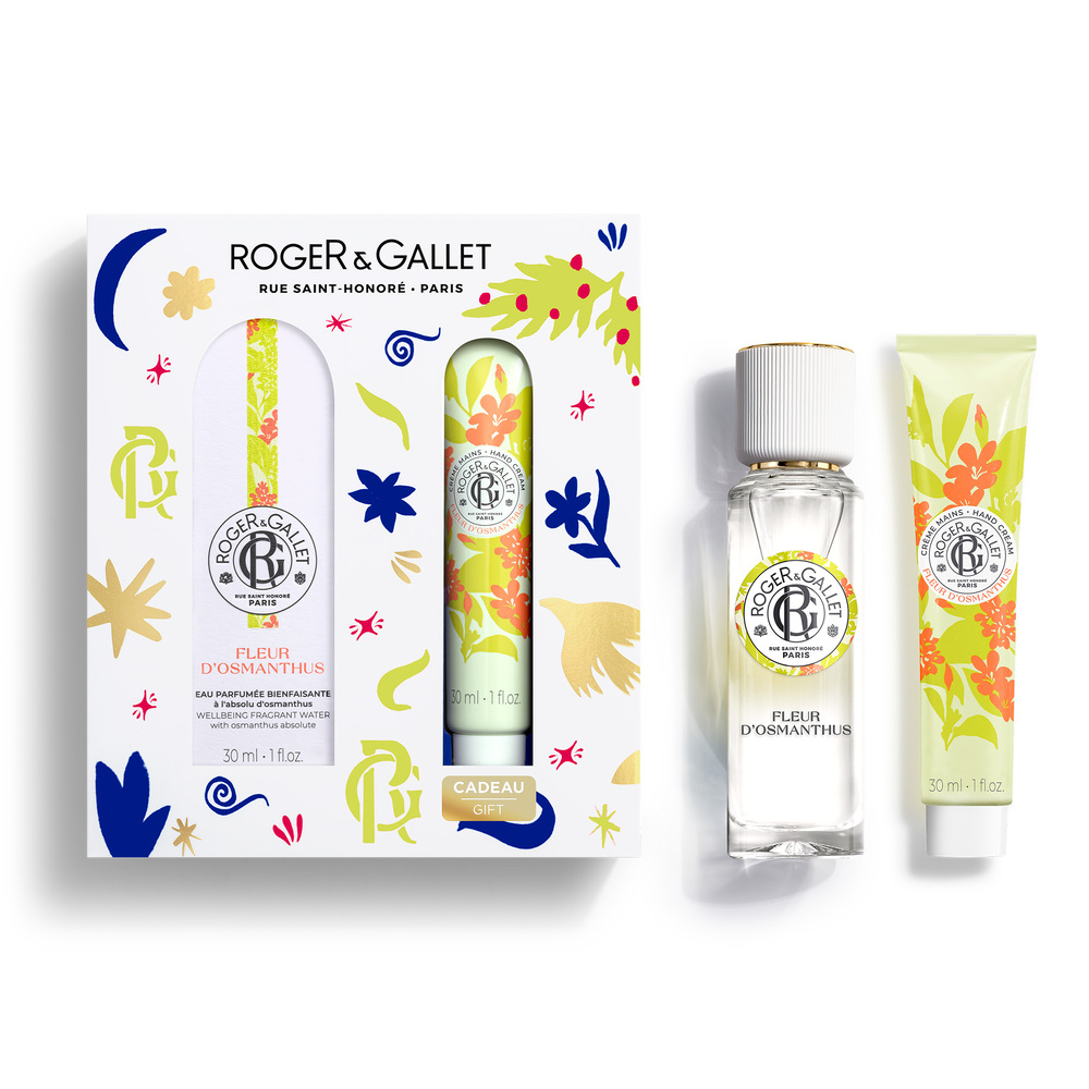 ROGER & GALLET - PROMO PACK FLEUR D'OSMANTHUS Eau Parfumee Bienfaisante - 30ml ΜΕ ΔΩΡΟ Creme Mains - 30ml